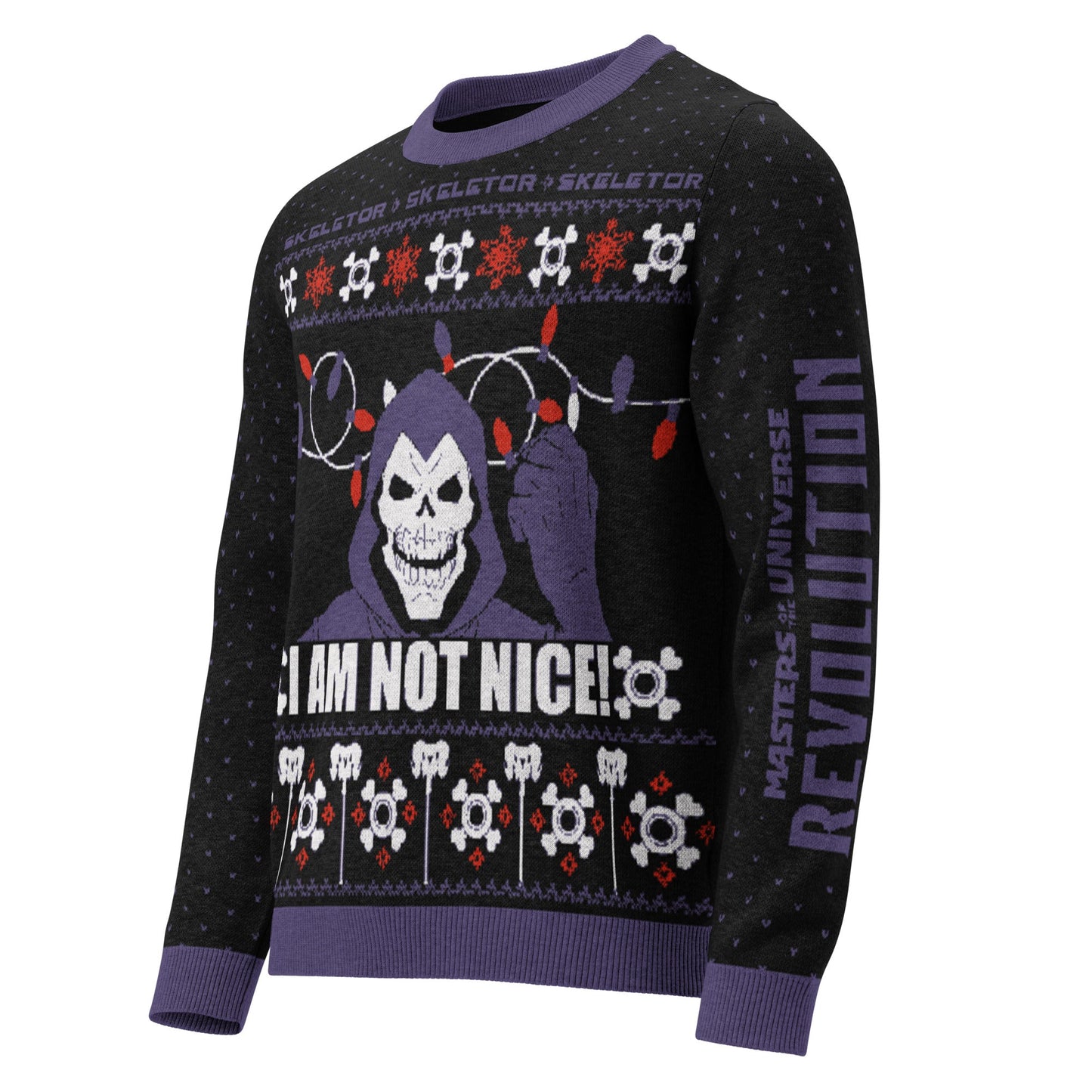 Masters of the Universe Skeletor Ugly Sweater - Áo Len Họa Tiết Giáng Sinh Độc Quyền Mattel - Hình ảnh bổ sung 4