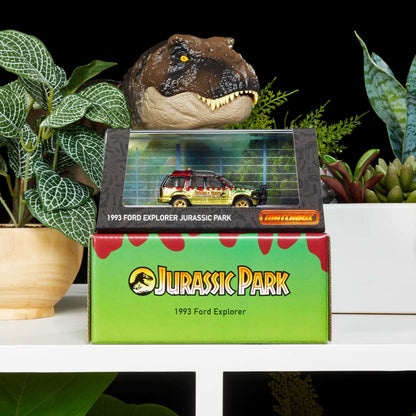 Matchbox 1993 Ford Explorer Jurassic Park - Mô Hình Xe 1:64 Sưu Tầm Cao Cấp - Mattel Creations