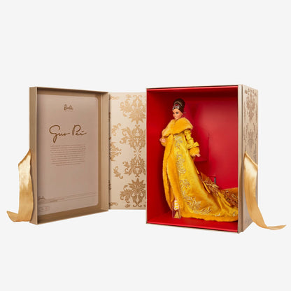 Guo Pei Barbie Doll Wearing Golden-Yellow Gown - Búp bê Sưu tầm Cao cấp Barbie Signature