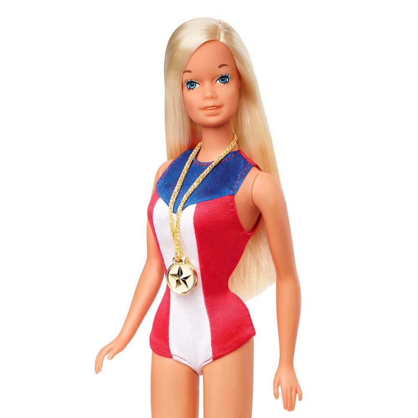 Barbie Gold Medal Barbie Doll Búp Bê Sưu Tầm Phiên Bản Tái Hiện 1975 Barbie Signature - Hình ảnh bổ sung 4