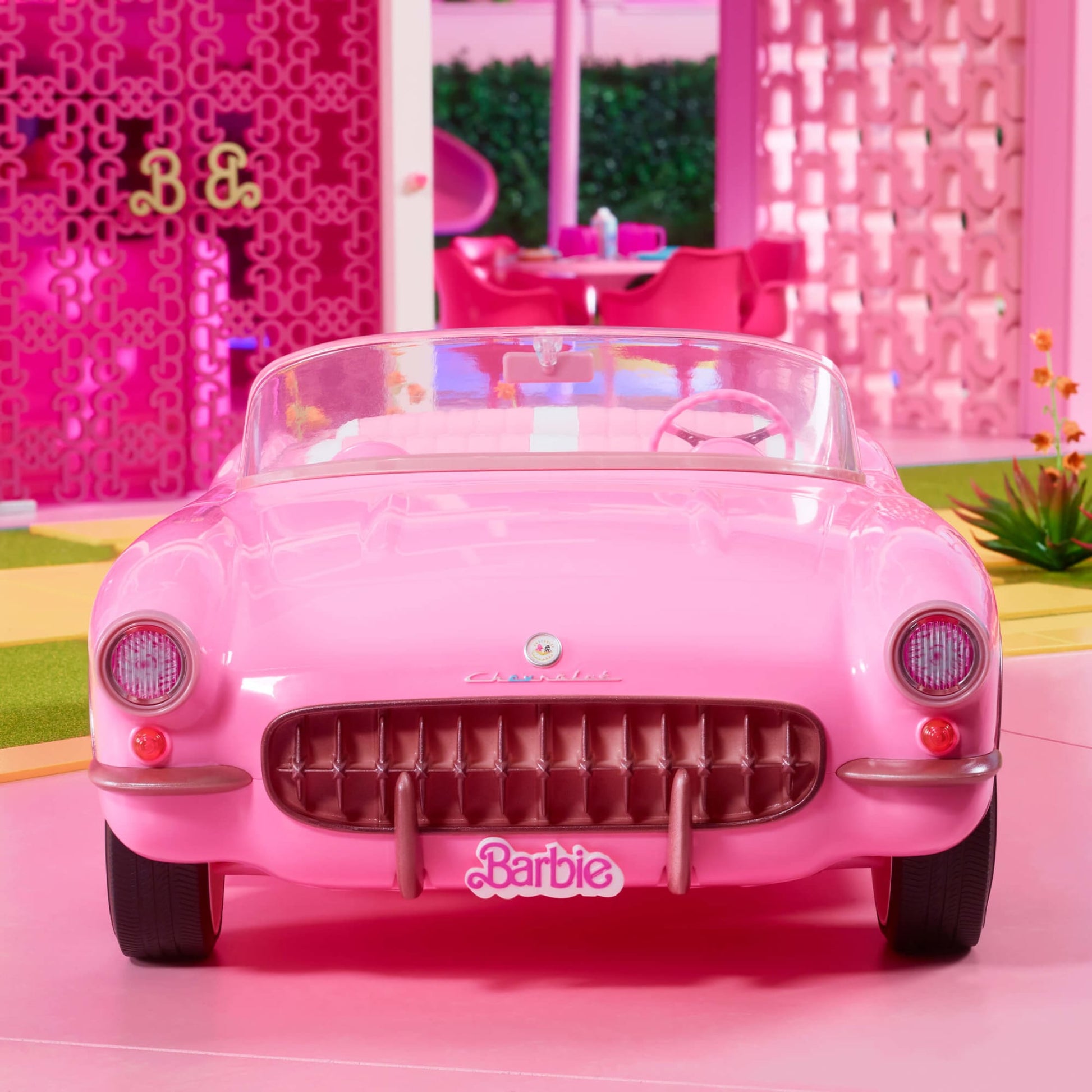 Barbie The Movie Pink Corvette Convertible - Xe Mui Trần Sưu Tầm Mattel Barbie Signature - ảnh 1 - Xe đồ chơi sưu tầm