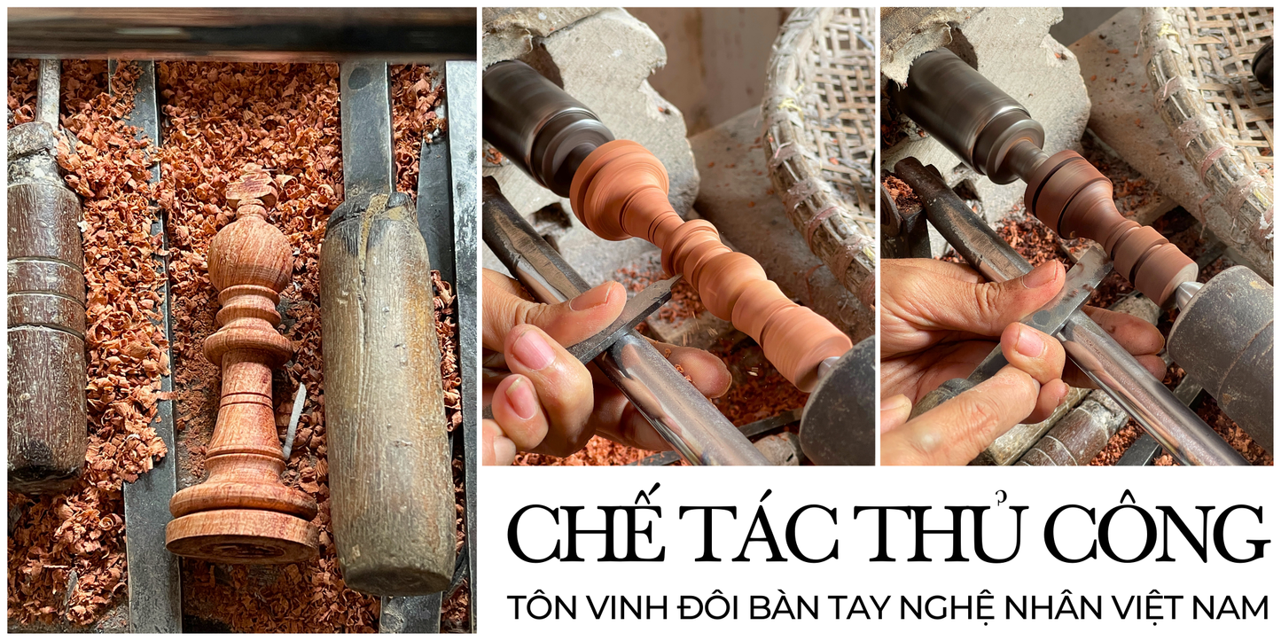 Bộ Cờ Vua Signature Size Du Lịch - Bộ cờ vua gỗ hương cao cấp - Miniwood Design