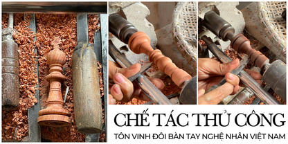 Bộ Cờ Vua Signature Size Du Lịch - Bộ cờ vua gỗ hương cao cấp - Miniwood Design