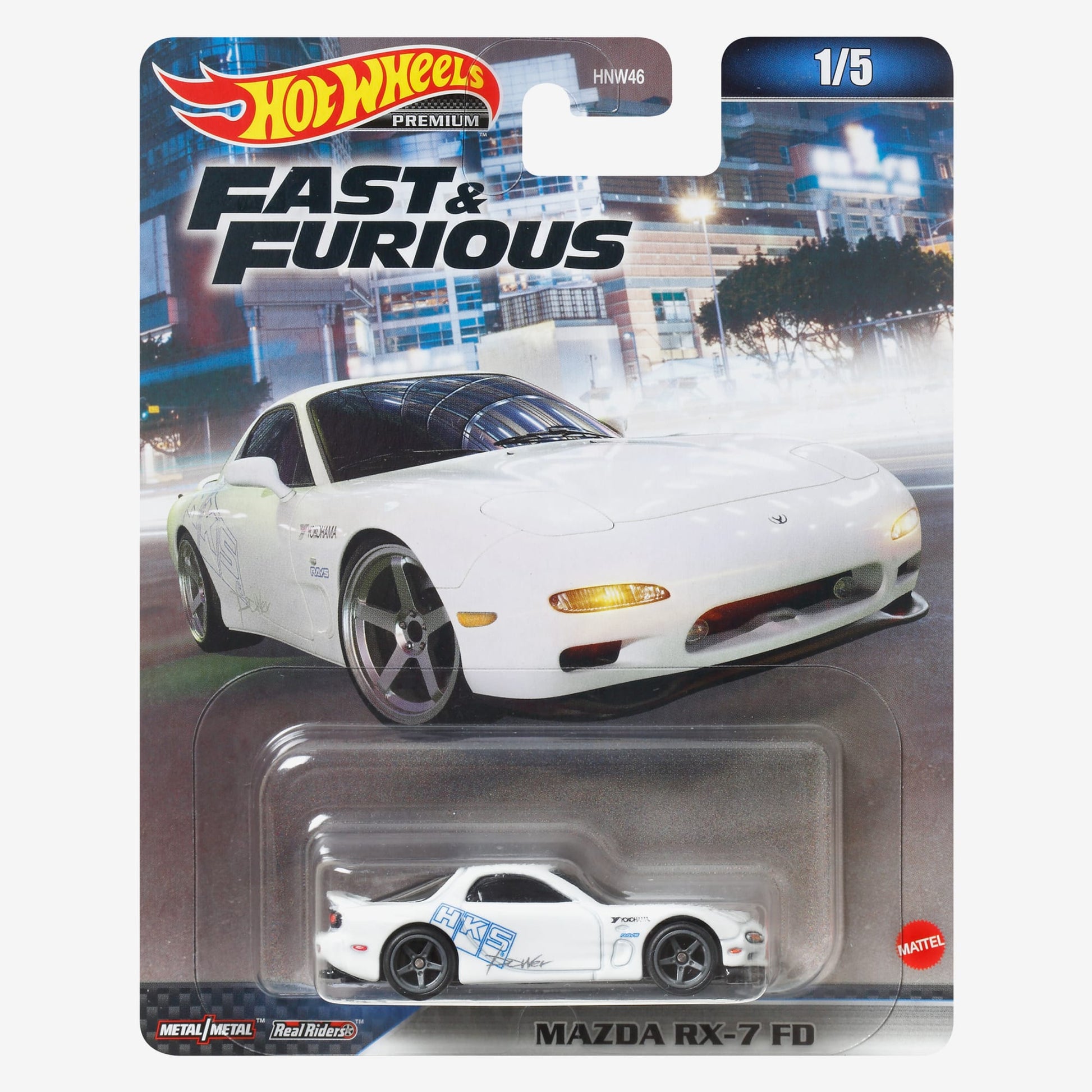 Hot Wheels Fast & Furious Premium Series, Mazda RX-7 FD - Xe Mô Hình Kim Loại 1:64 Cao Cấp - Hình ảnh chi tiết 2
