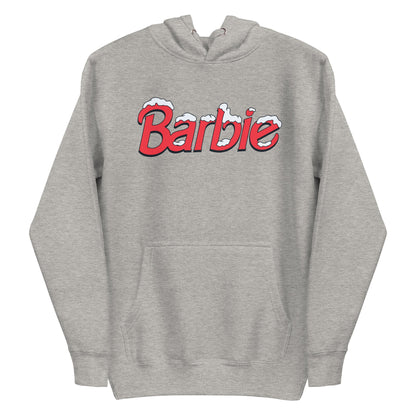 Barbie Snow Logo Gray Hoodie