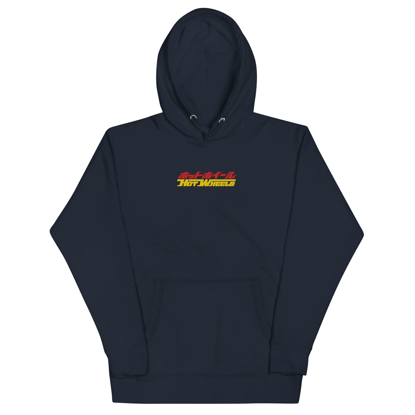 Hot Wheels in Kanji Navy Embroidered Hoodie