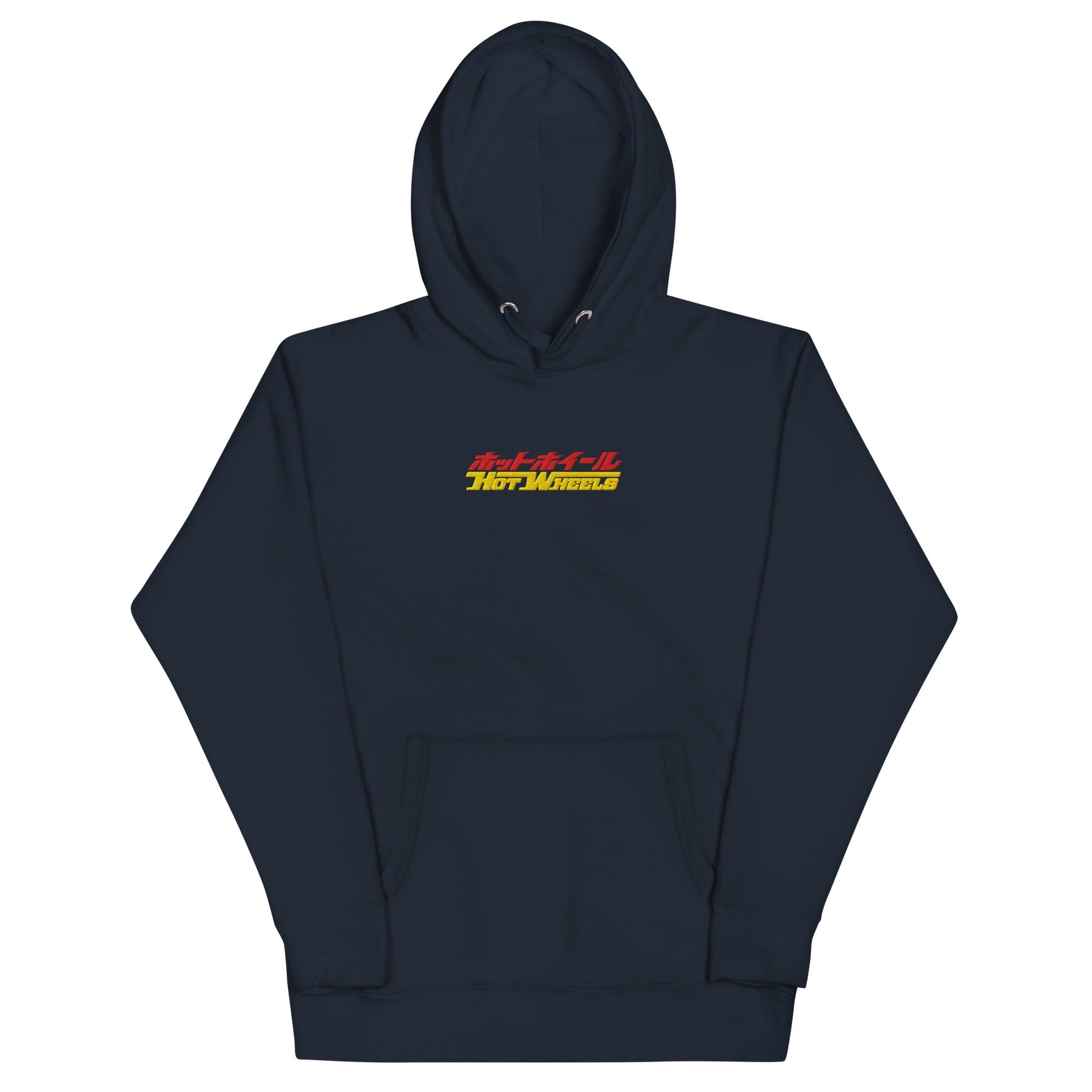 Hot Wheels in Kanji Navy Embroidered Hoodie