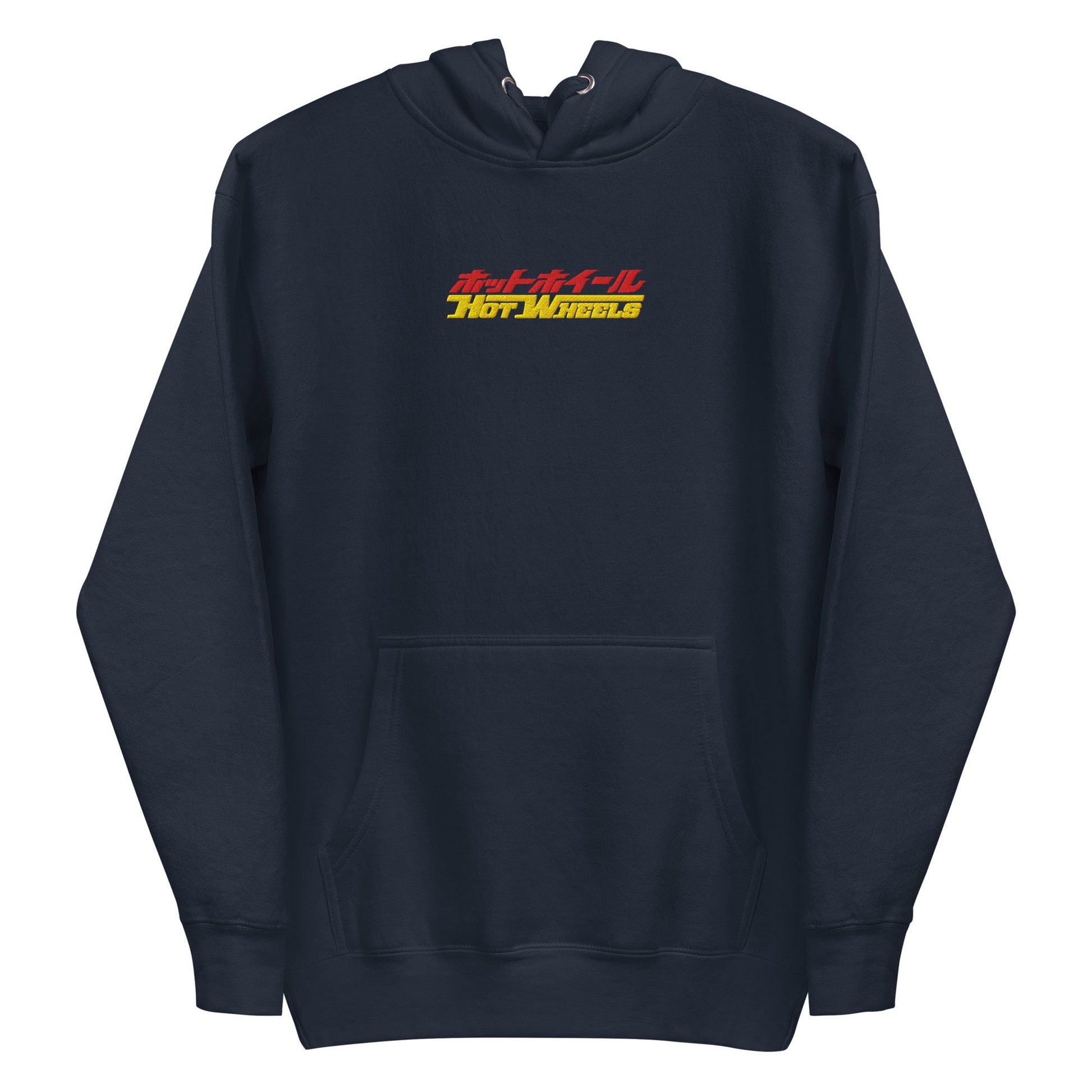 Hot Wheels in Kanji Navy Embroidered Hoodie