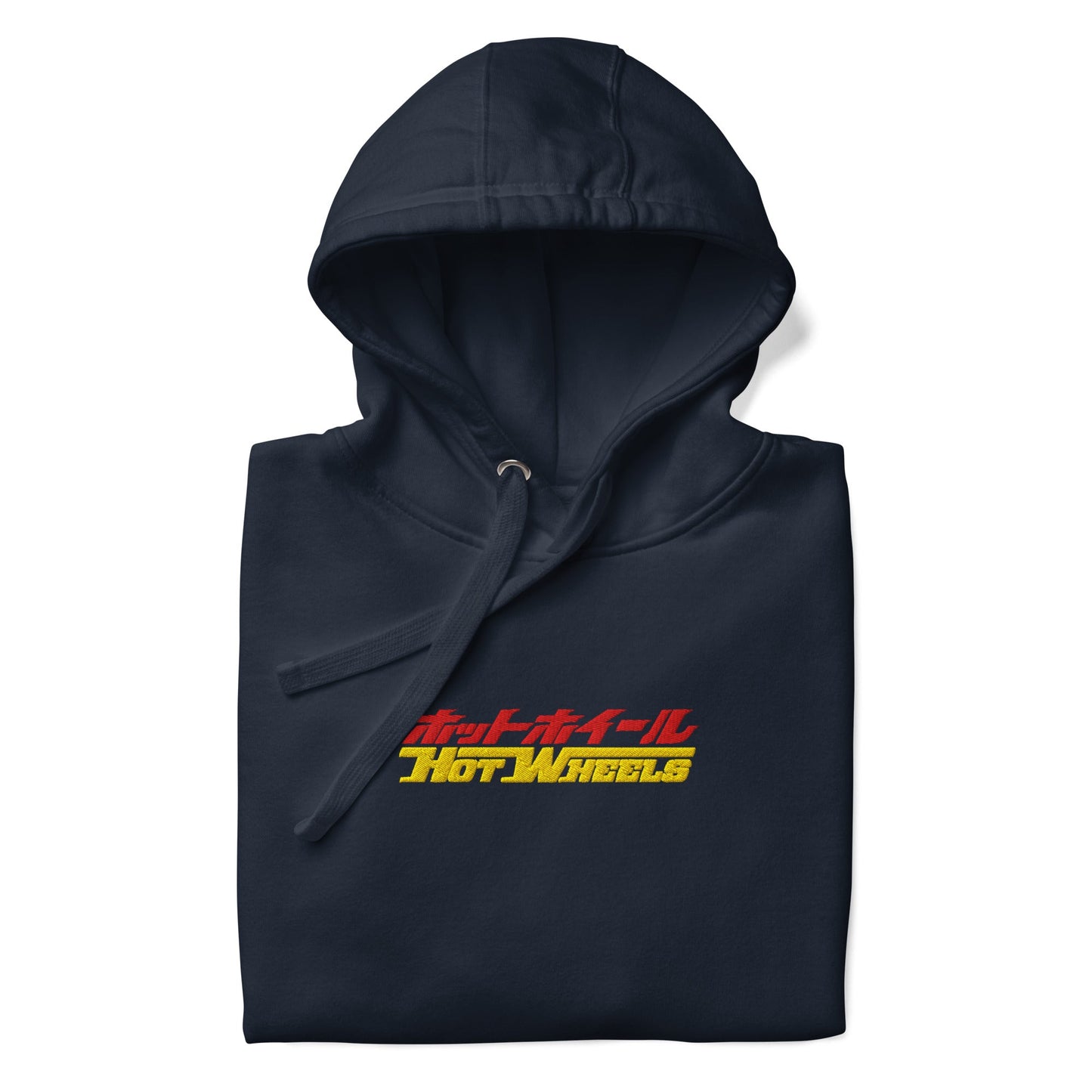 Hot Wheels in Kanji Navy Embroidered Hoodie