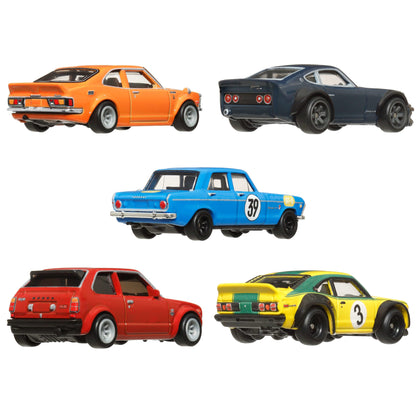 Hot Wheels Car Culture Japan Historics 4 Container Set - Bộ 5 Xe Mô Hình Die-cast Cao Cấp - Mattel HRW84