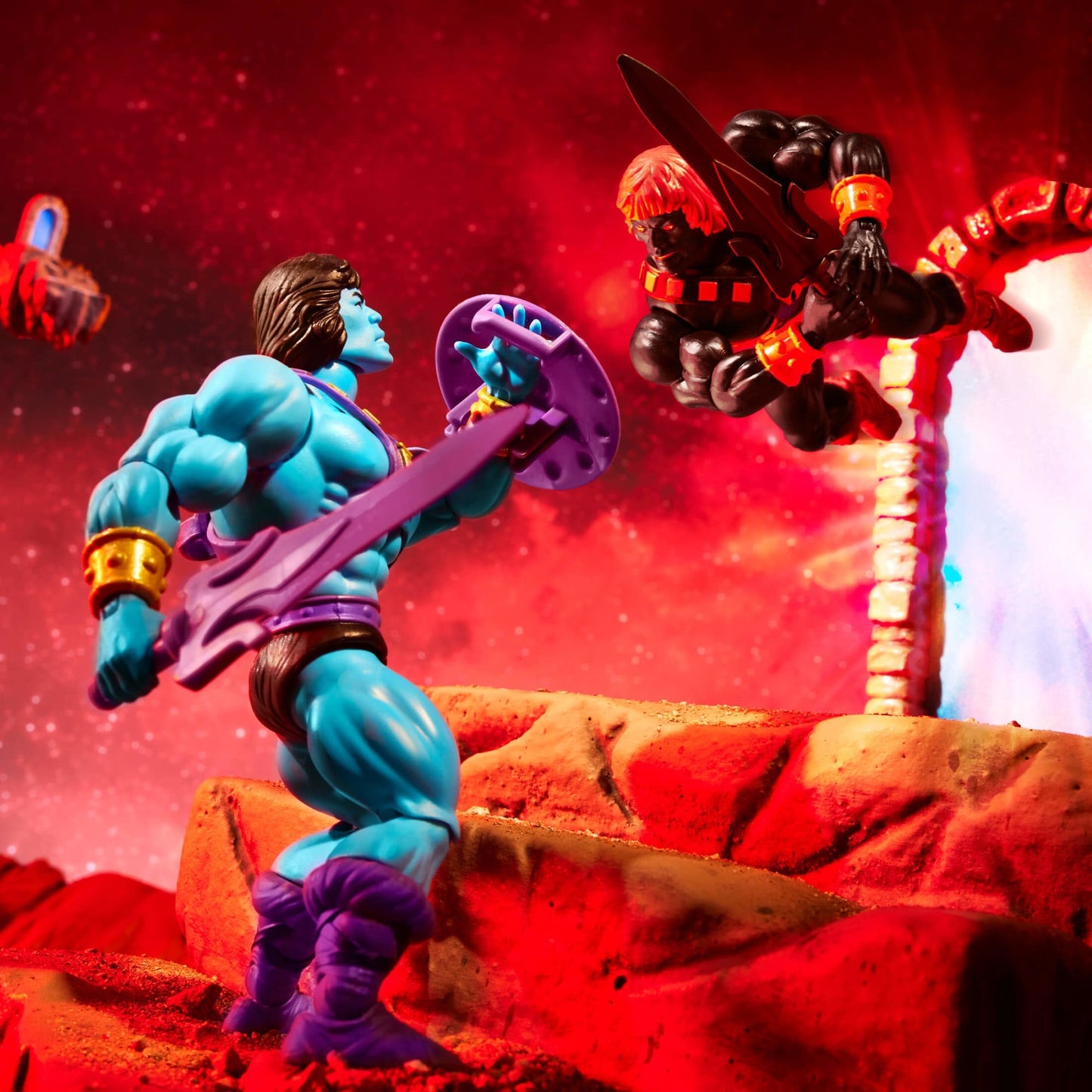 Masters of the Universe Origins He-Skeletor Figure - Mô hình hành động cao cấp Mattel - Hình ảnh bổ sung 4