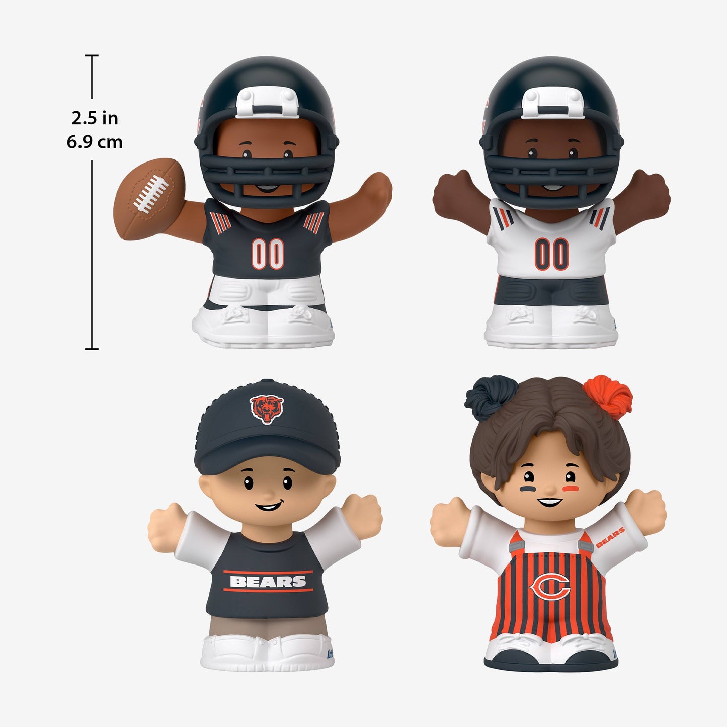 Little People Collector x NFL Chicago Bears Set - Bộ Figure Sưu Tầm Bóng Bầu Dục - Mattel - Hình ảnh bổ sung 9