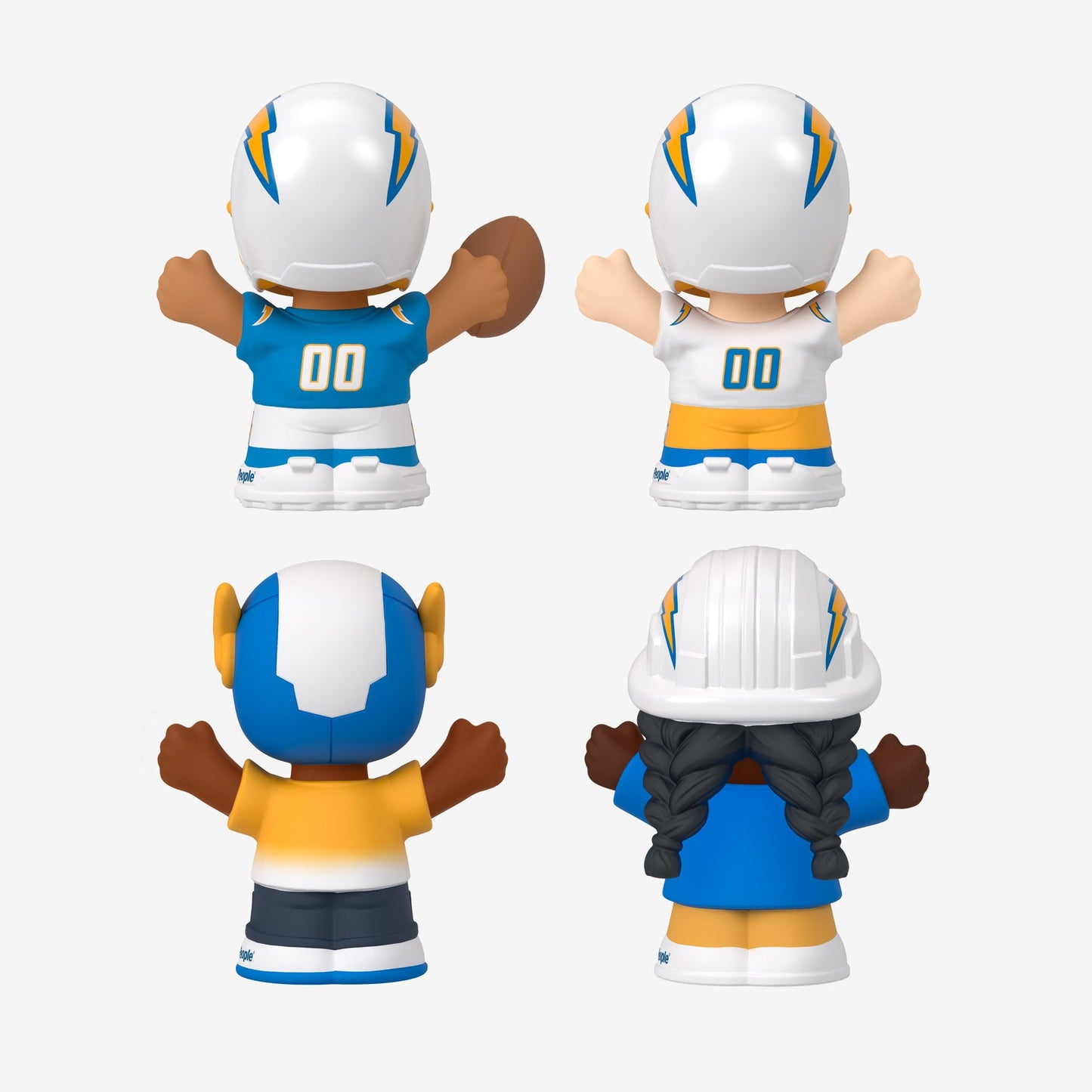 Little People Collector x NFL Los Angeles Chargers Set - Bộ Mô Hình Nhân Vật Thể Thao - Mattel HNJ53 - Hình ảnh bổ sung 7