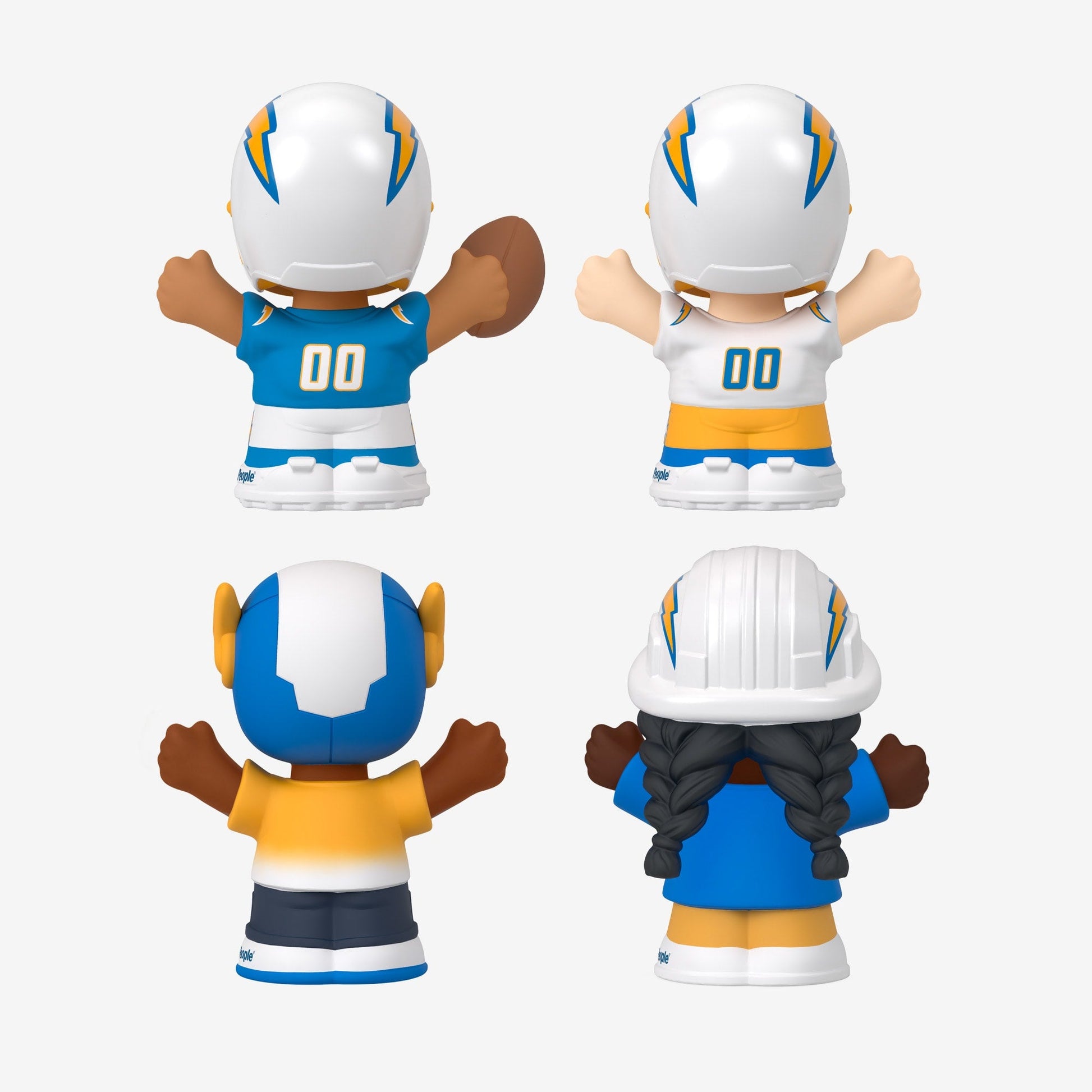 Little People Collector x NFL Los Angeles Chargers Set - Bộ Mô Hình Nhân Vật Thể Thao - Mattel HNJ53 - Hình ảnh bổ sung 7