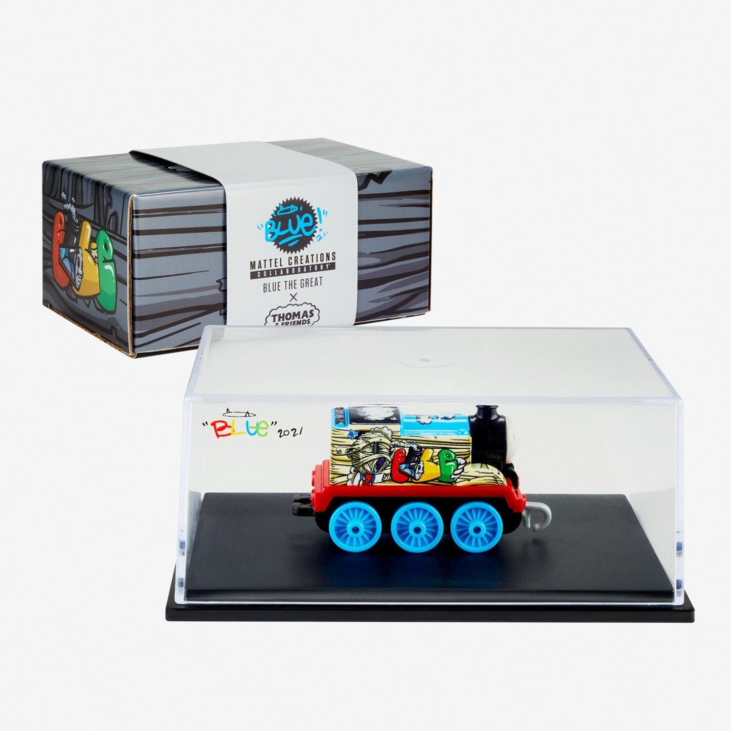 Blue the Great Diecast Thomas the Tank Engine - Mô Hình Xe Lửa Kim Loại - Mattel Creations - Hình ảnh bổ sung 6
