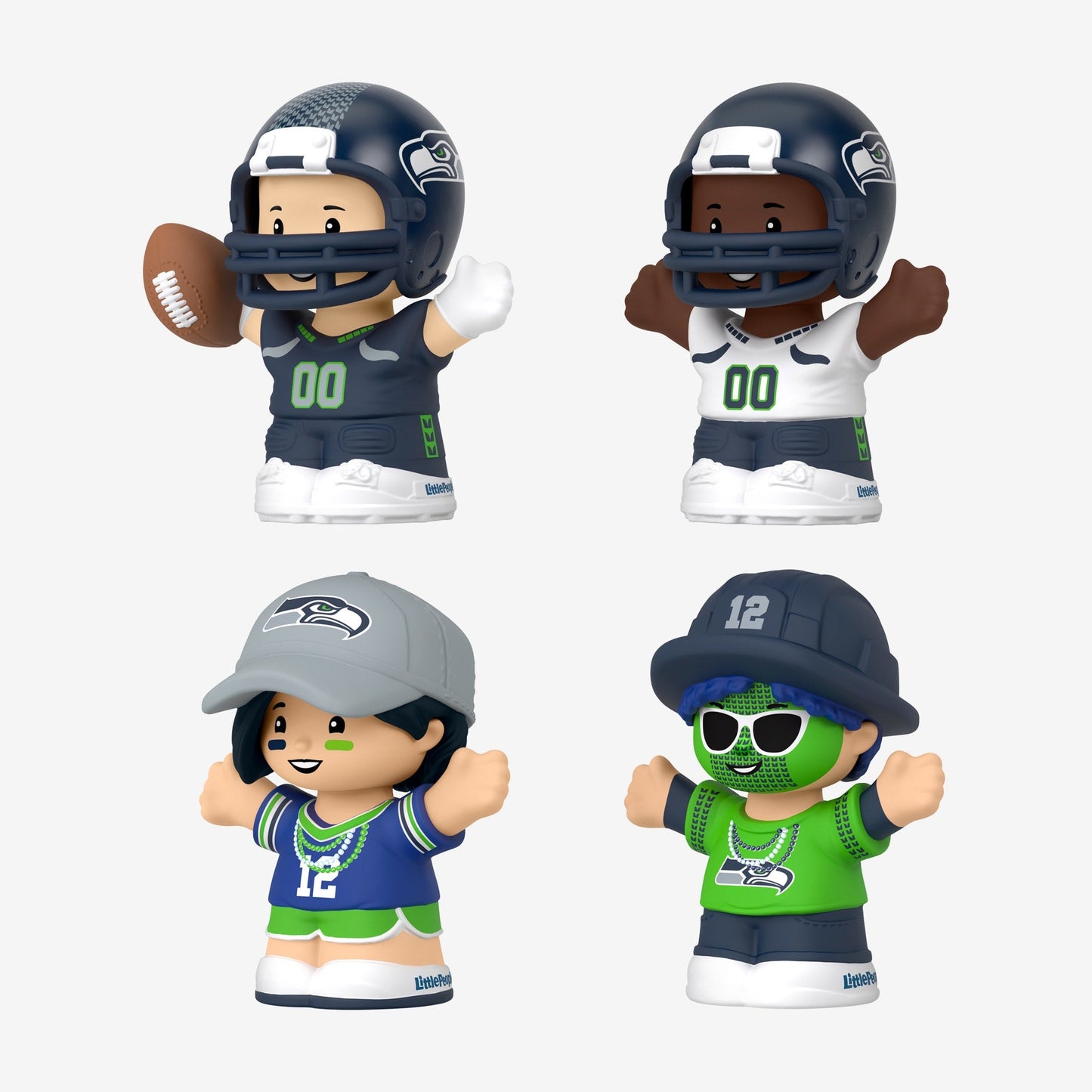 Little People Collector x NFL Seattle Seahawks Set - Bộ Mô Hình Sưu Tầm Thể Thao - Mattel - Hình ảnh bổ sung 5