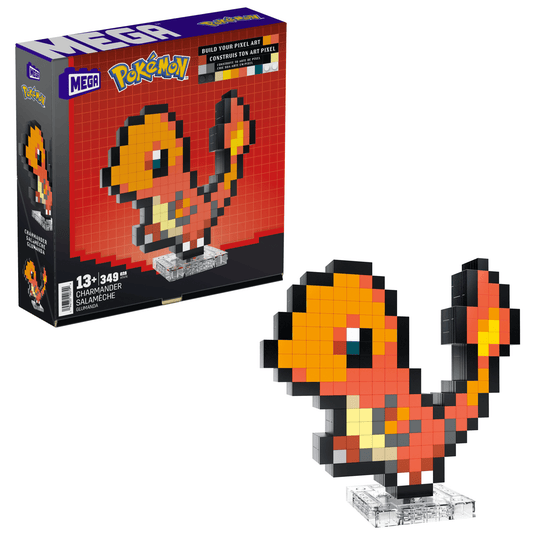 Pokémon Charmander Building Set by MEGA - Bộ Lắp Ráp Pixel Art - HTH76
