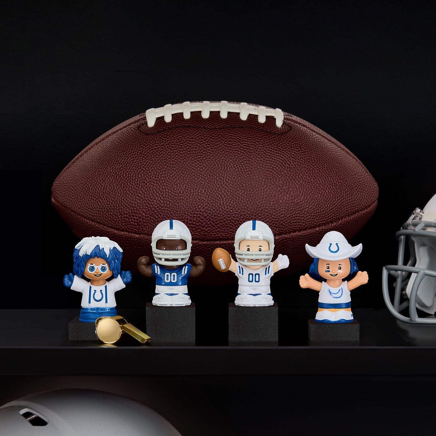 Little People Collector x NFL Indianapolis Colts Set - Bộ Nhân Vật Sưu Tầm Bóng Bầu Dục Mỹ - Mattel HNJ45 - Hình ảnh chi tiết 2