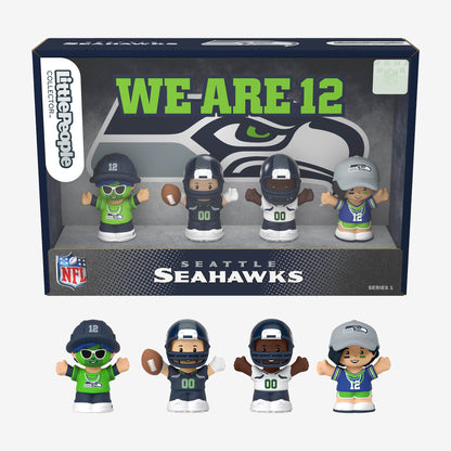 Little People Collector x NFL Seattle Seahawks Set - Bộ Mô Hình Sưu Tầm Thể Thao - Mattel - Góc nhìn khác 3