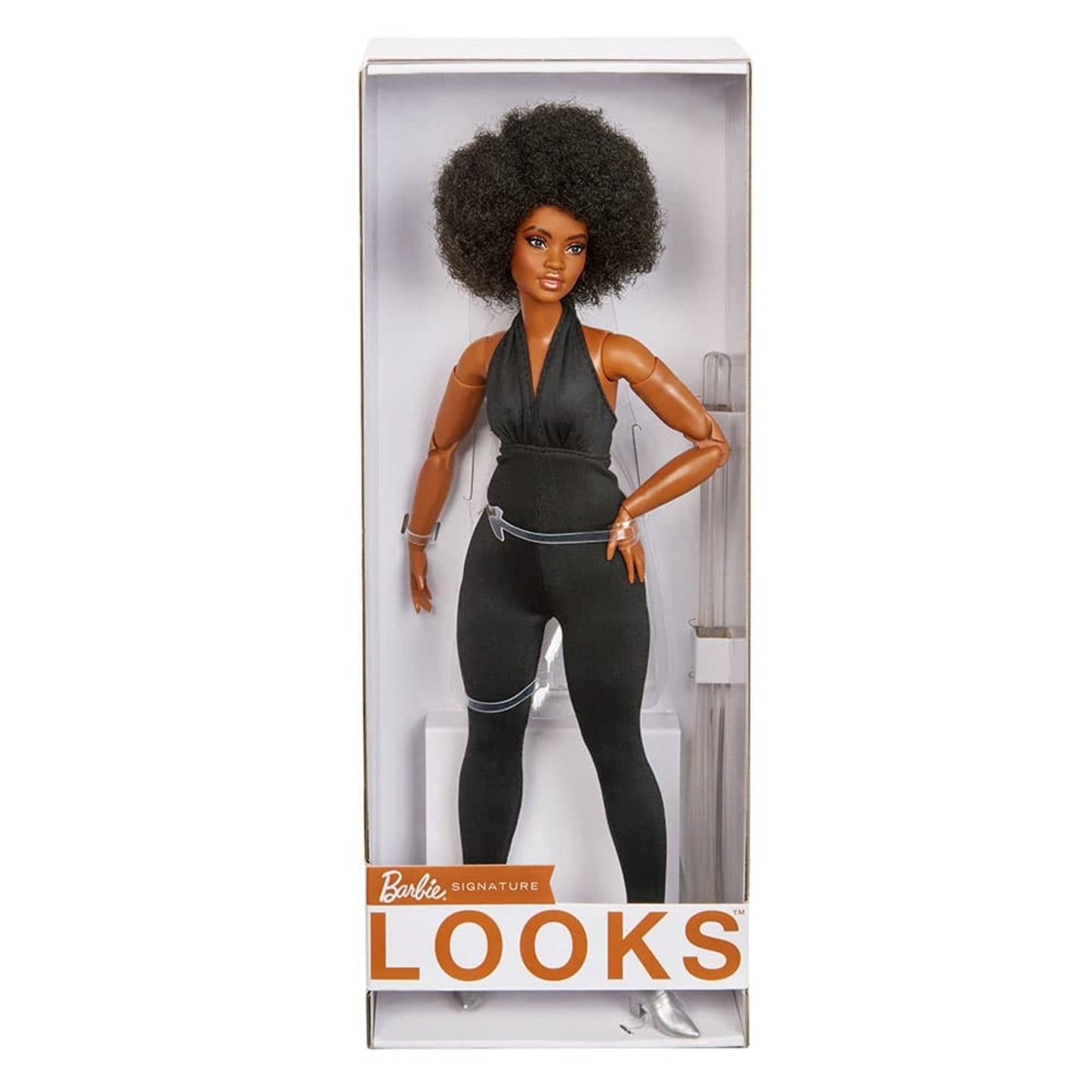 Barbie Looks Doll (Curvy, Brunette) Búp Bê Thời Trang Khớp Nối Linh Hoạt Barbie Signature GTD91 Mattel - ảnh 7 - Collectible 