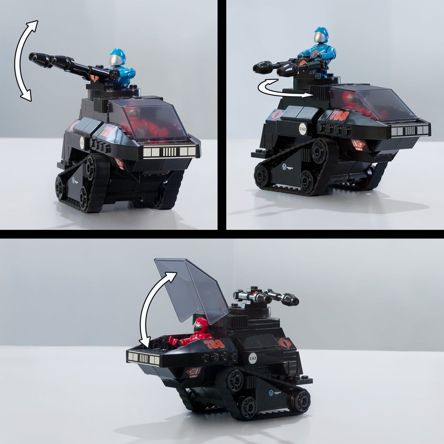 MEGA G.I. JOE Skystriker vs. COBRA H.I.S.S. Building Set - Bộ Đồ Chơi Lắp Ráp Sưu Tầm G.I. Joe - MEGA Mattel