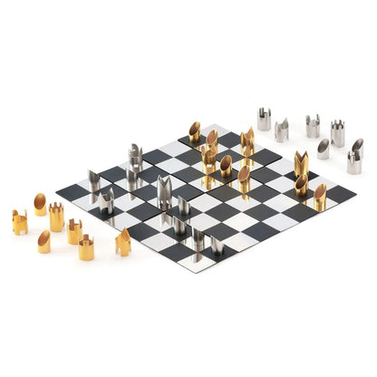 Cy Endfield 24 Karat Gold and Silver Plated Travel Chess Set - Bộ Cờ Vua Du Lịch Mạ Vàng 24K Cao Cấp - Chess House - Góc nhìn khác 3