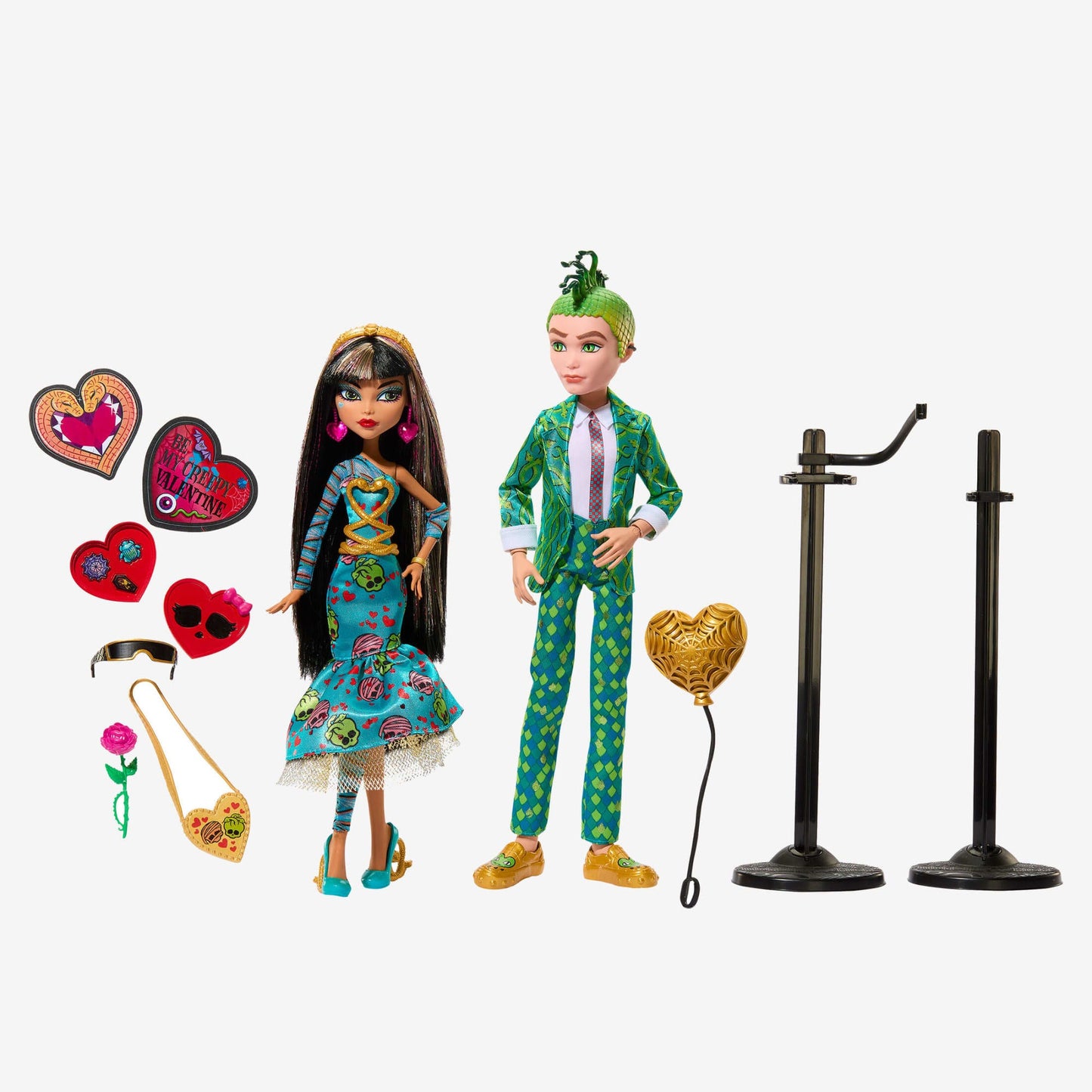 Monster High Cleo and Deuce Howliday Love Edition 2 Pack - Bộ 2 Búp Bê Sưu Tầm Phiên Bản Lễ Tình Nhân Mattel - Hình ảnh bổ sung 9
