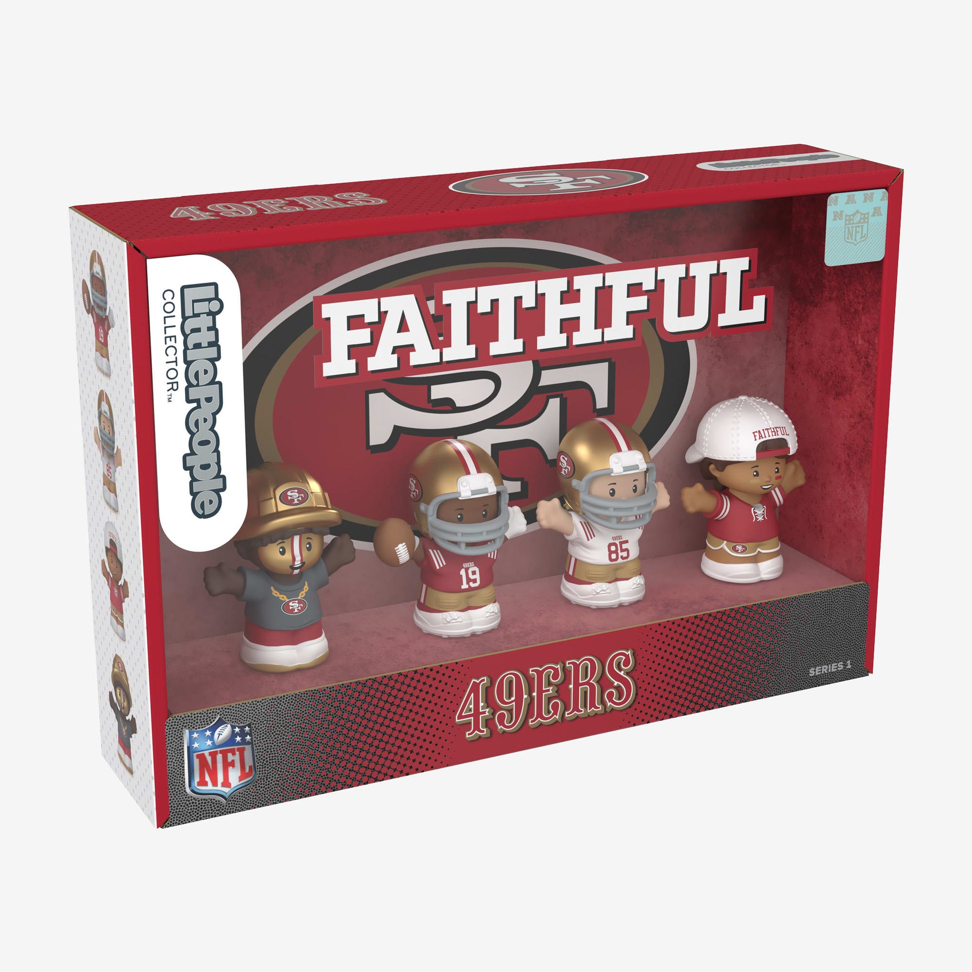Little People Collector x NFL San Francisco 49ers Set - Bộ Nhân Vật Sưu Tầm Thể Thao - Mattel Mattel - ảnh 5 - Figure Set