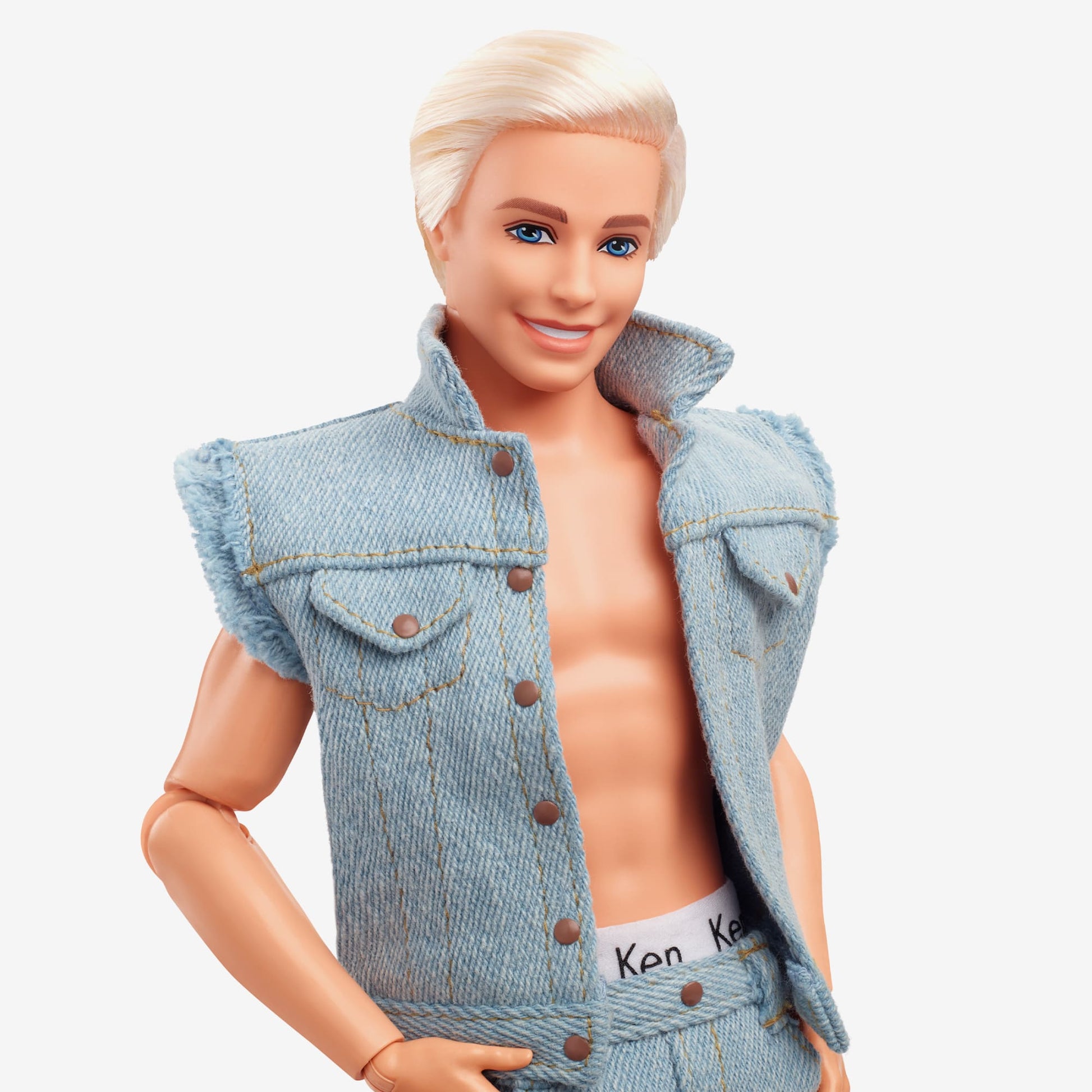 Ken Doll Wearing Denim Matching Set – Barbie The Movie - Búp Bê Sưu Tập Barbie Mattel Mattel - ảnh 2 - Dolls