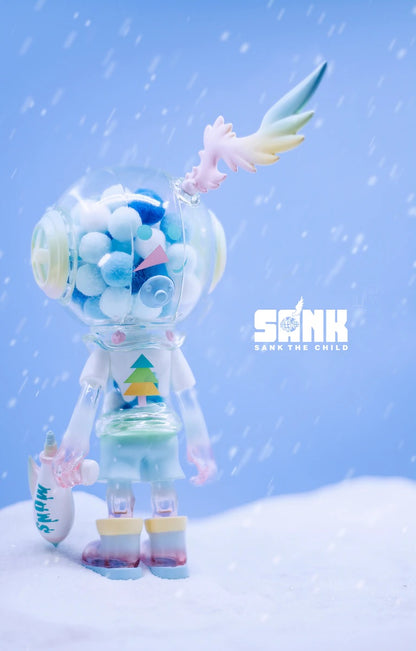 Sank Toys Little Sank-Snow On The Way-Rainbow - Mô Hình Art Toy Cao Cấp Chính Hãng