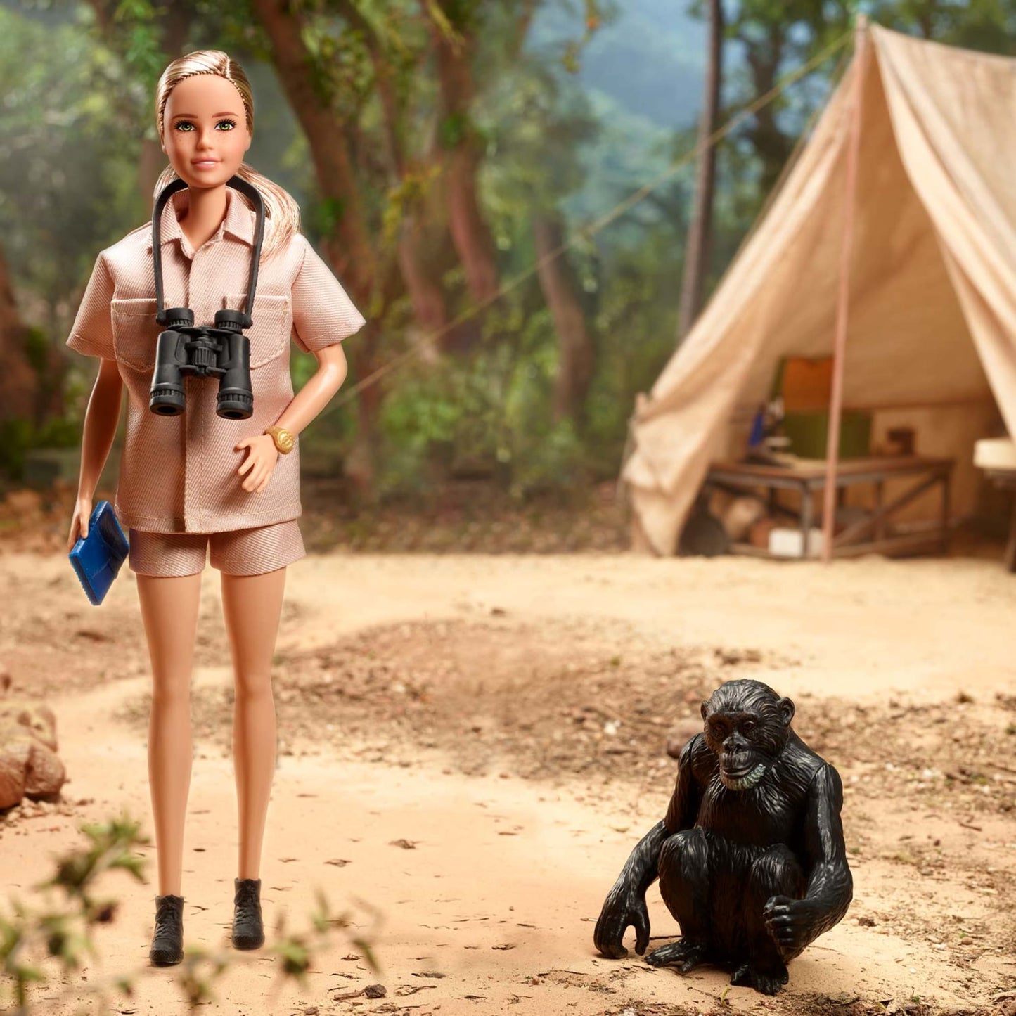 Dr. Jane Goodall Barbie Inspiring Women Doll - Búp Bê Sưu Tầm Cao Cấp - Barbie Signature - Hình ảnh chi tiết 2