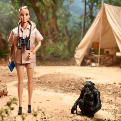 Dr. Jane Goodall Barbie Inspiring Women Doll - Búp Bê Sưu Tầm Cao Cấp - Barbie Signature - Hình ảnh chi tiết 2