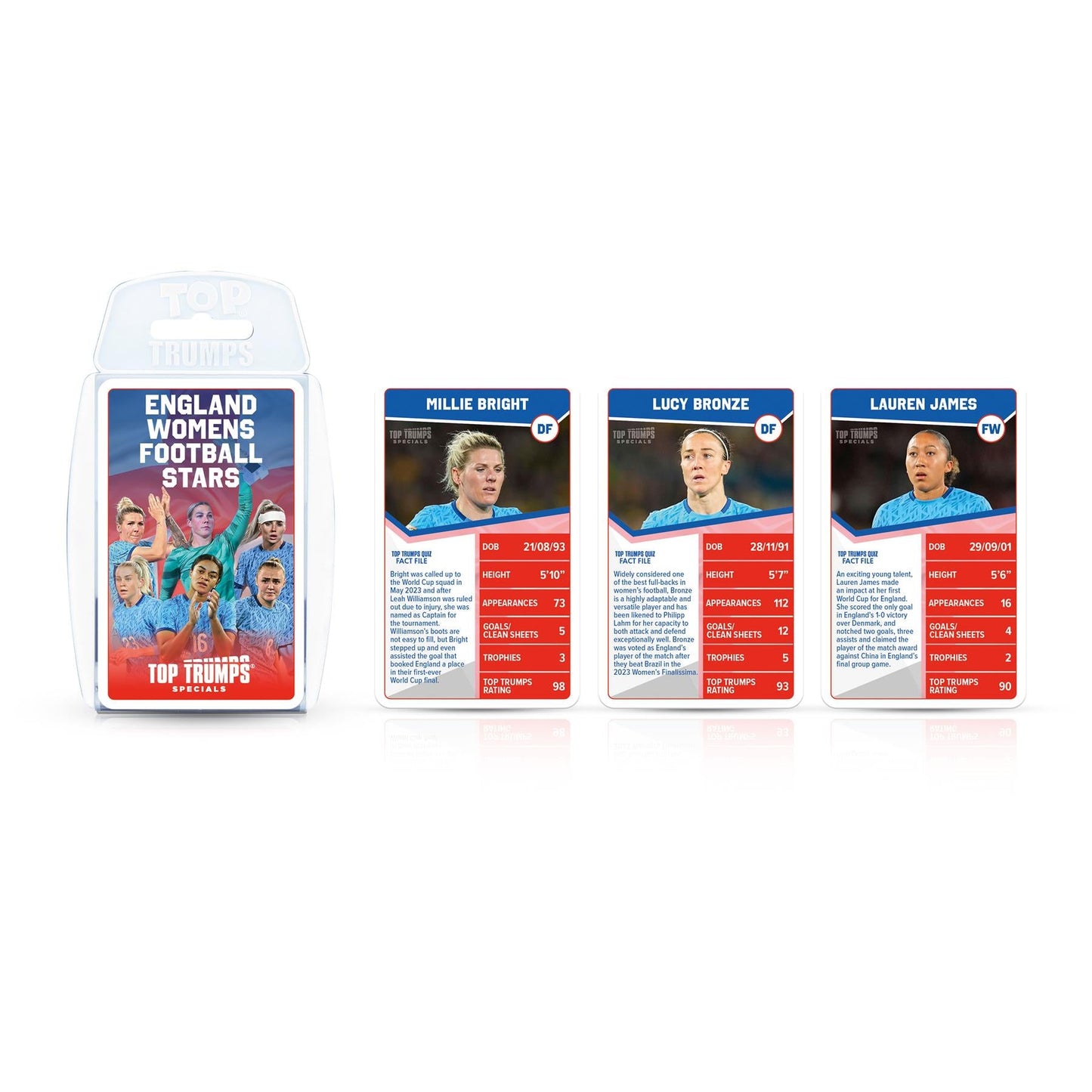 Top Trumps - England Womens Football Stars Edition Trò Chơi Thẻ Bài Bóng Đá Nữ Winning Moves - Hình ảnh bổ sung 5