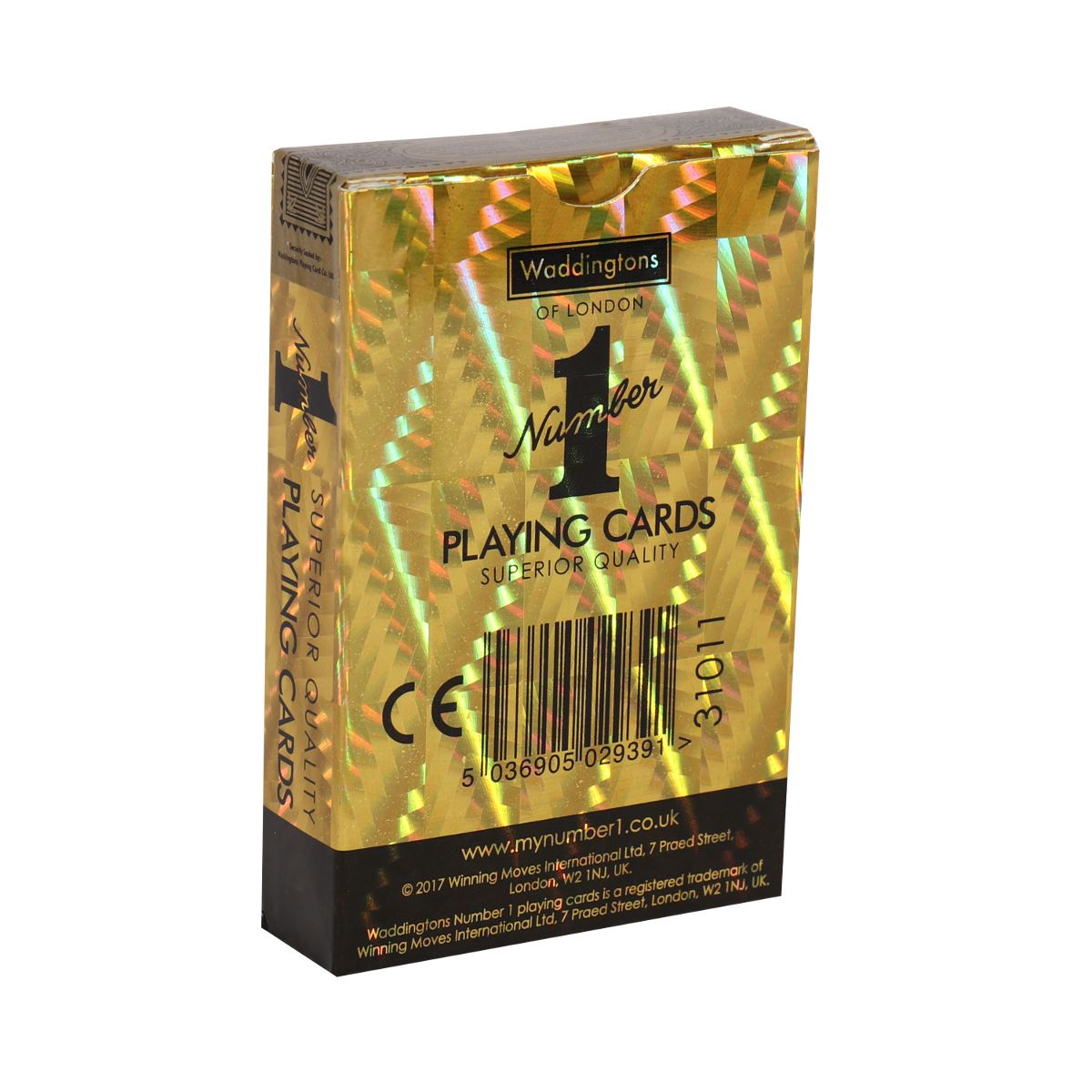 Classic Gold Waddingtons Number 1 Playing Cards - Bộ Bài Tây Màu Vàng Holographic Cao Cấp Winning Moves - Hình ảnh bổ sung 4