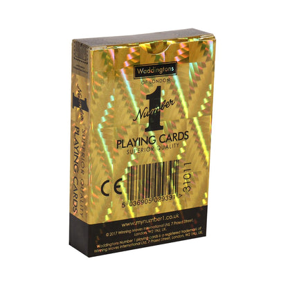 Classic Gold Waddingtons Number 1 Playing Cards - Bộ Bài Tây Màu Vàng Holographic Cao Cấp Winning Moves - Hình ảnh bổ sung 4