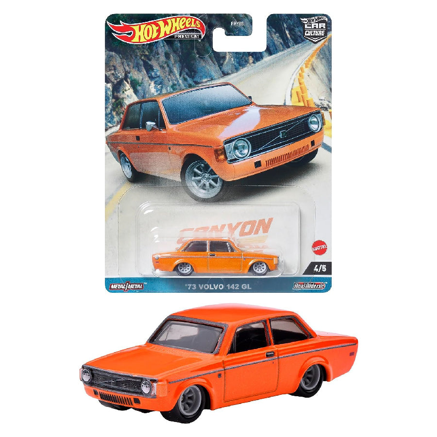 Luxury Supercar 74 VOLVO 142 GL - Mô hình xe sắt tỉ lệ 1/64 - Hot Wheels FPY86 - Góc nhìn khác 3