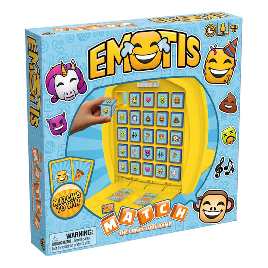 Emotis Top Trumps Match - The Crazy Cube Game | Trò chơi xếp hình lập phương kỳ thú | Winning Moves - Hình ảnh sản phẩm