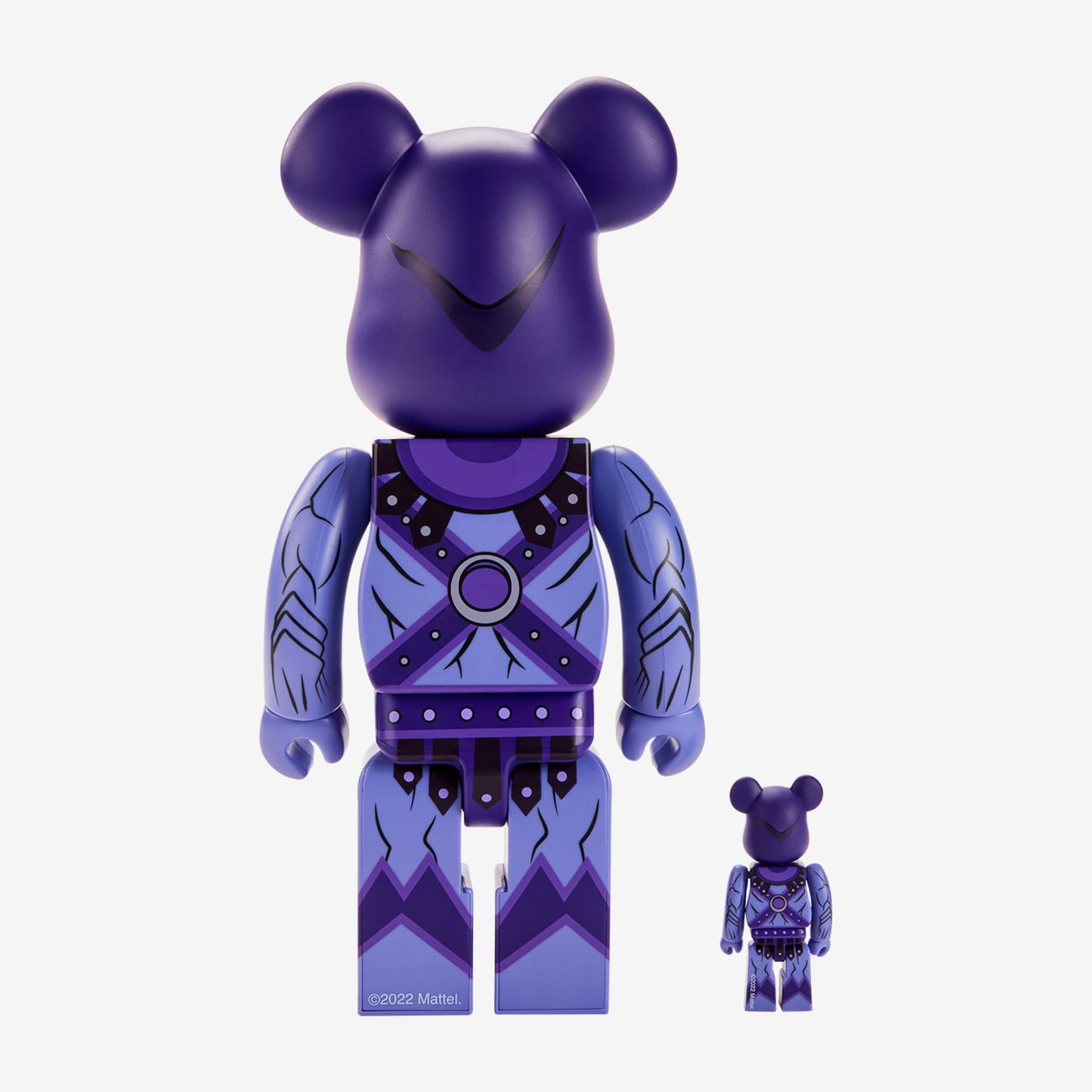 Masters of the Universe Skeletor BE@RBRICK 100% & 400% - Mô hình Art toys cao cấp Mattel x Medicom Toy - Hình ảnh chi tiết 2