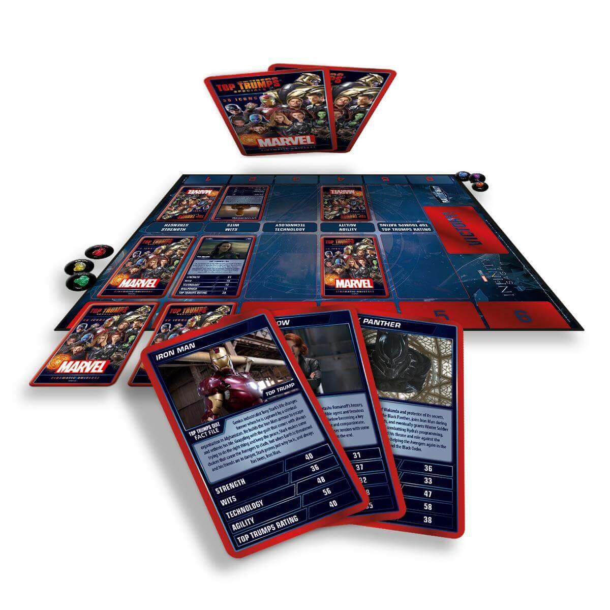 Marvel Top Trumps Battle Mat Card Game - Board Game Thẻ Bài Chiến Thuật - Winning Moves - Góc nhìn khác 3