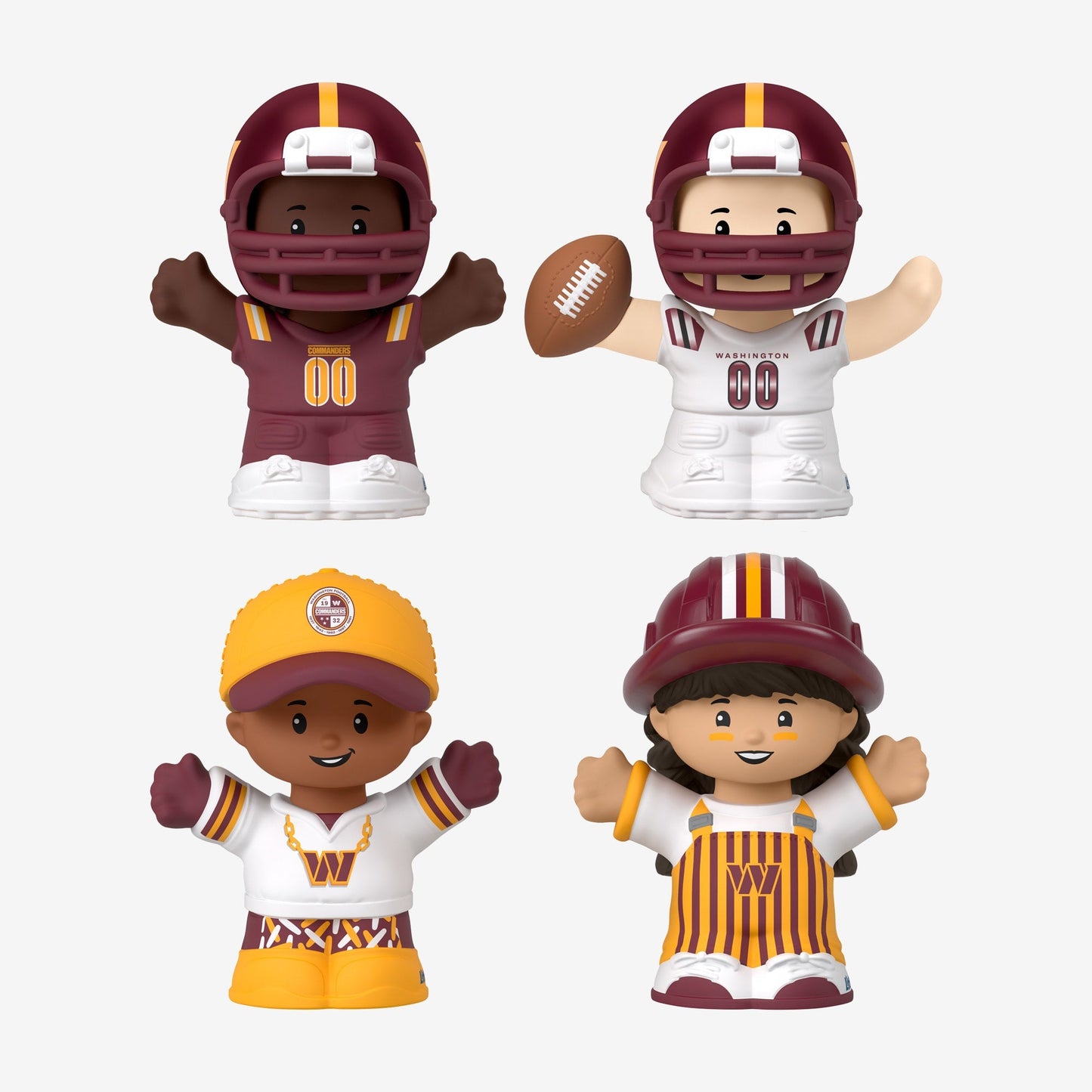 Little People Collector x NFL Washington Commanders Set - Bộ Mô Hình Sưu Tầm Thể Thao NFL - Mattel Creations - Hình ảnh bổ sung 4