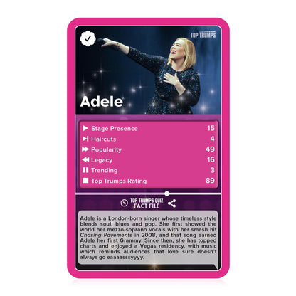 Popstars Top Trumps Card Game - Ultimate Music Battle - Trò chơi thẻ bài âm nhạc Winning Moves - Hình ảnh bổ sung 4