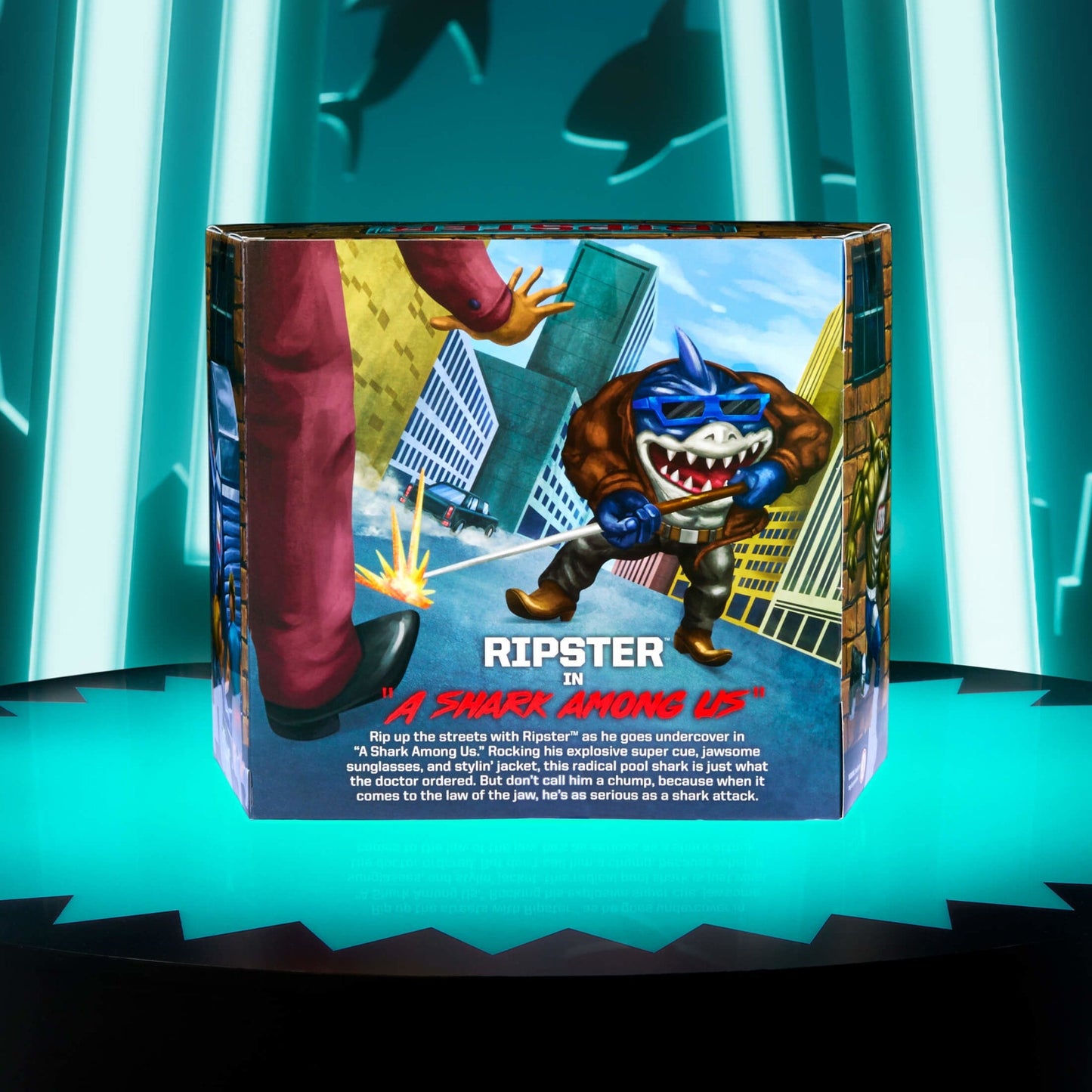 Street Sharks Ripster “A Shark Among Us" Figure - Mô hình hành động kỷ niệm 30 năm Mattel