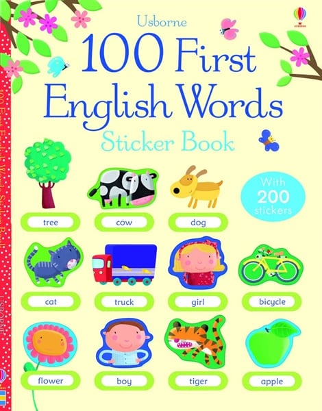 100 First English Words Sticker Book