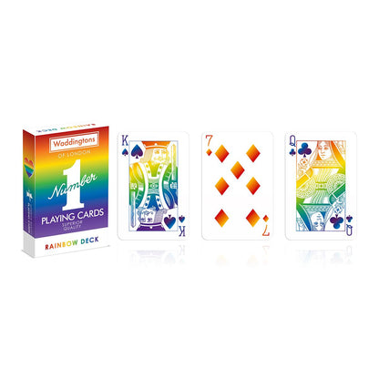 Rainbow Waddingtons Number 1 Playing Cards - Bộ Bài Tây Cầu Vồng Cao Cấp - Winning Moves - Hình ảnh bổ sung 5