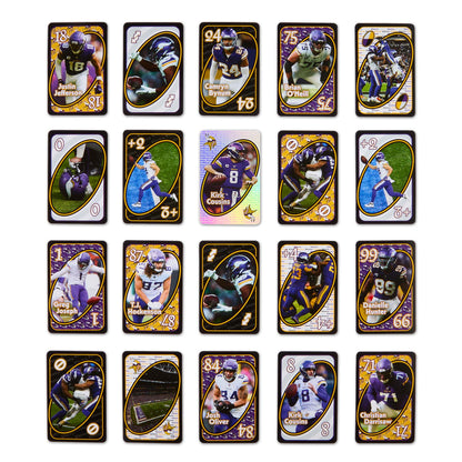 UNO Fandom NFL Minnesota Vikings Game Deck - Bài UNO Thẻ Bài Thể Thao NFL - Mattel Creations - Hình ảnh bổ sung 6