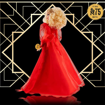 Barbie Collector Mattel 75th Anniversary Doll (12-in Blonde) in Red Gown - Búp Bê Sưu Tầm Kỷ Niệm 75 Năm - Barbie Signature - Góc nhìn khác 3
