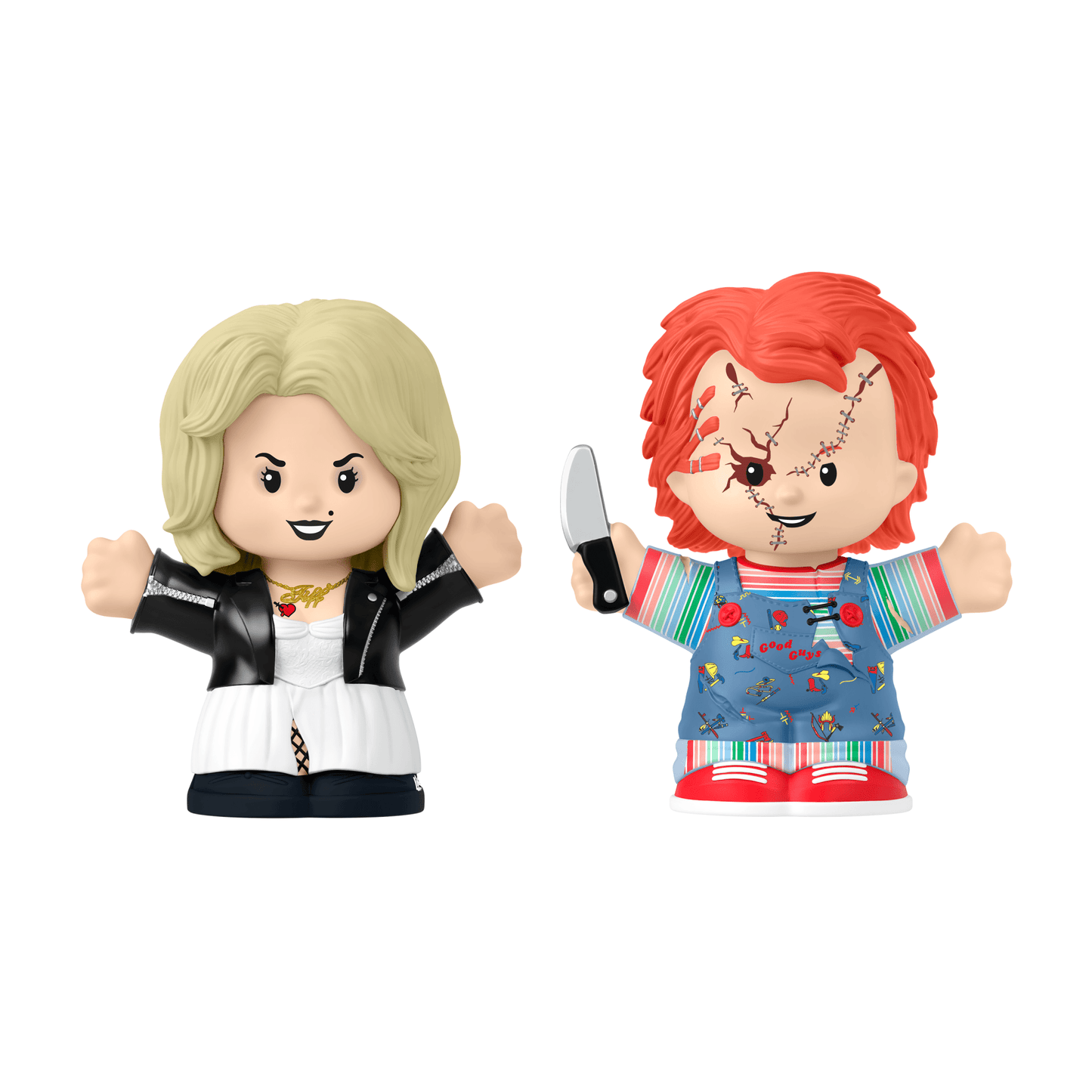 Little People Collector Bride of Chucky Movie Special Edition Set - Mô hình Figure Chucky & Tiffany - Mattel (HYM23) - Hình ảnh chi tiết 2