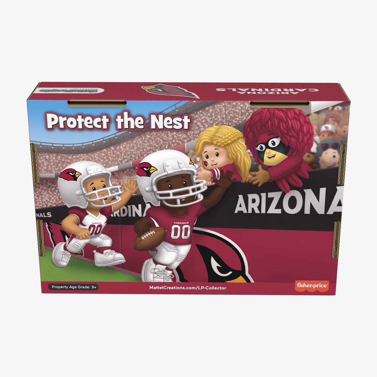 Little People Collector x NFL Arizona Cardinals Set - Bộ Mô Hình Nhân Vật Sưu Tập - Mattel