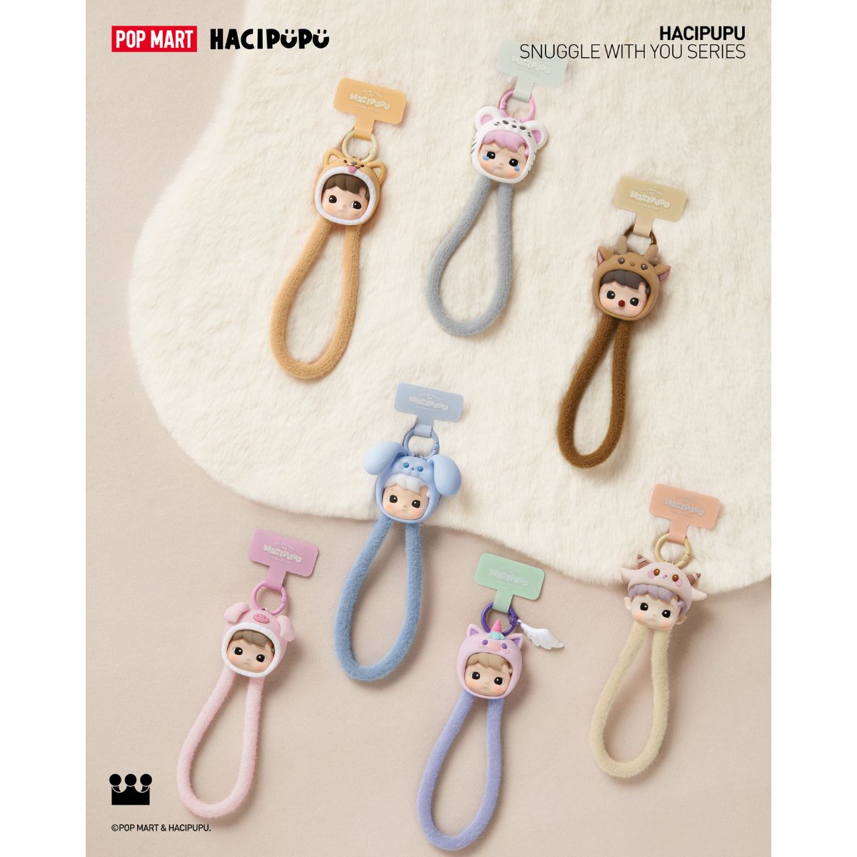 Hacipupu Snuggle With You-Phone Lanyard - Dây đeo điện thoại Blind Box - POP MART