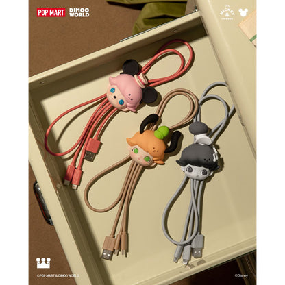 Dimoo World × Disney Series-2 In 1 Cable Blind Box - Hộp mù dây sạc 2 trong 1 - POP MART